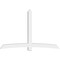 Ekena Millwork Bellingham Architectural Grade PVC Gable Bracket, 96"W x 64"H x 6"D x 6"F, 16/12 Pitch GBP096X64X0606BEL00 - alternate 5